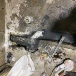 Drain repair being done in Toronto
