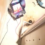 Drain being inspected with a high resolution camera