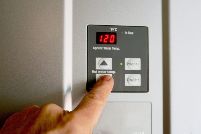 Hot water control unit