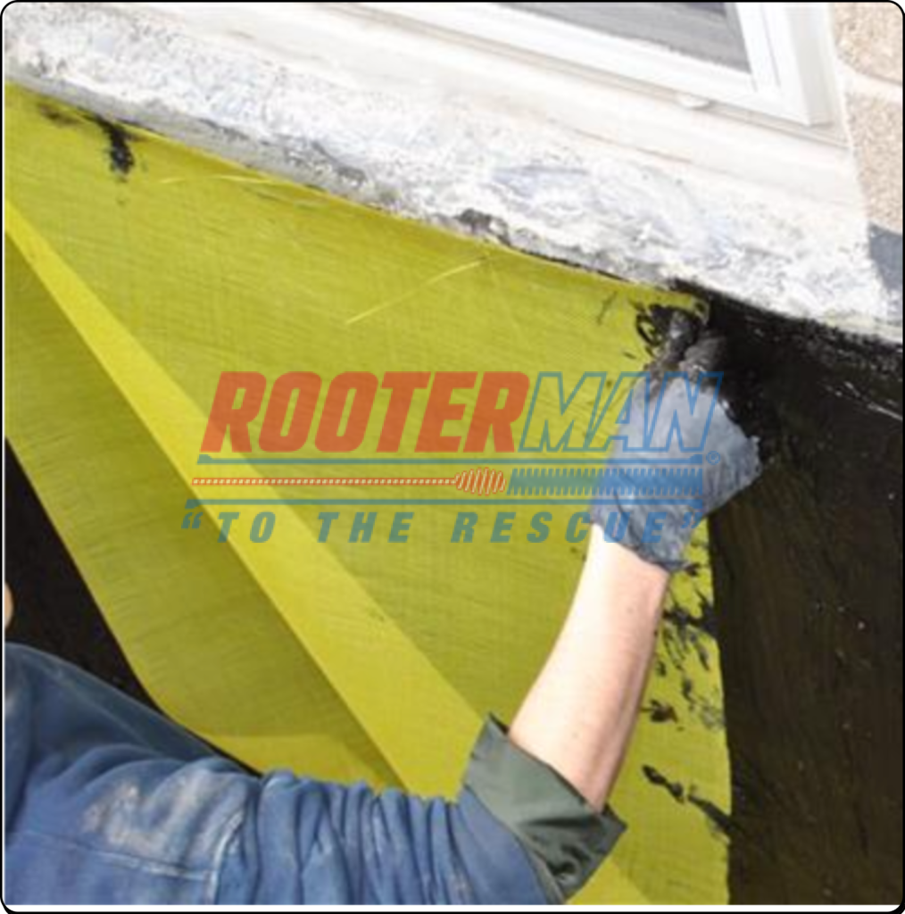 Yellow Jacket Application for basement waterproofing