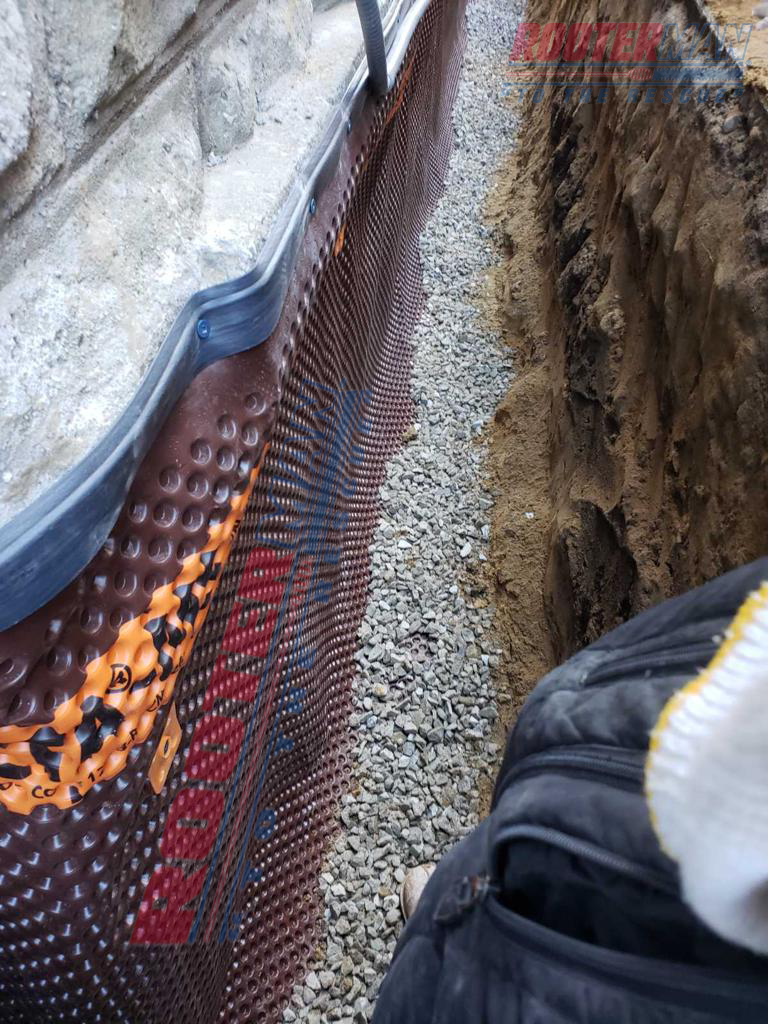 Exterior waterproofed
